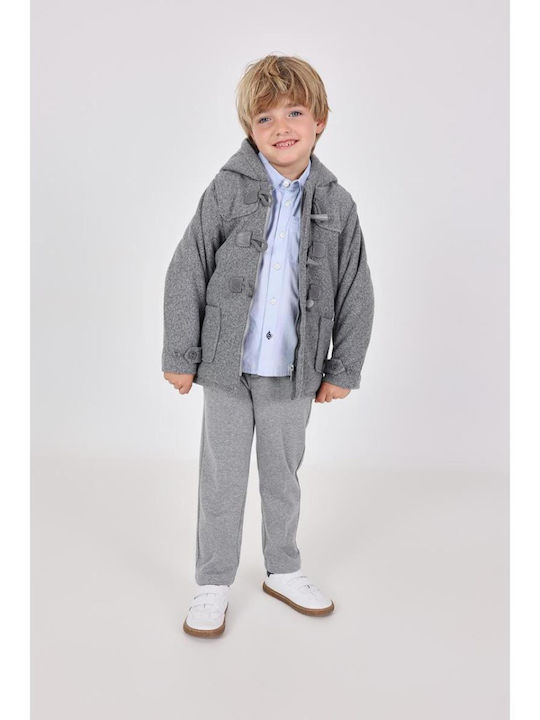 Kids' Coat with Hood Gray