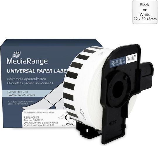 MediaRange Label Maker Tape in Black Color 1pcs