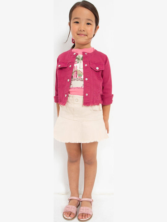 Ecofriends Kids Casual Short Fuchsia Jacket