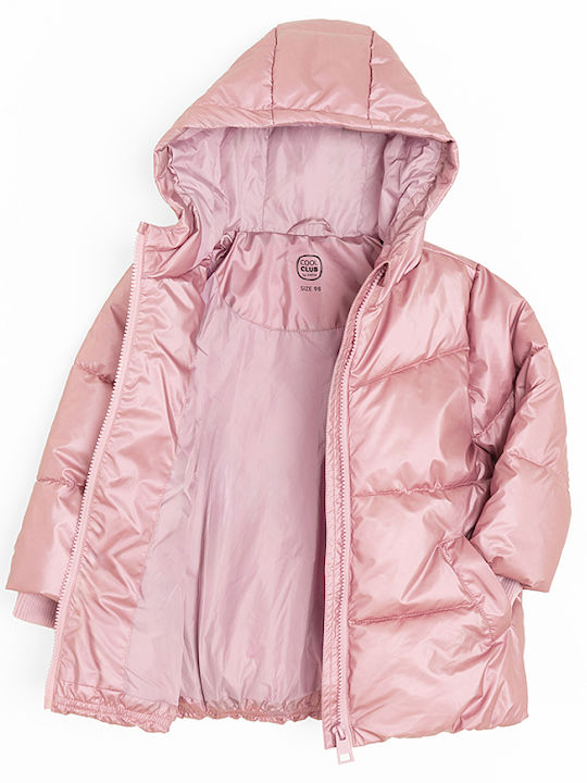 Kids' Casual Jacket with Hood Pink