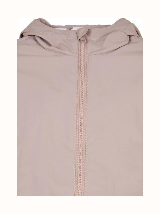 Kids' Casual Jacket Short with Hood Pink