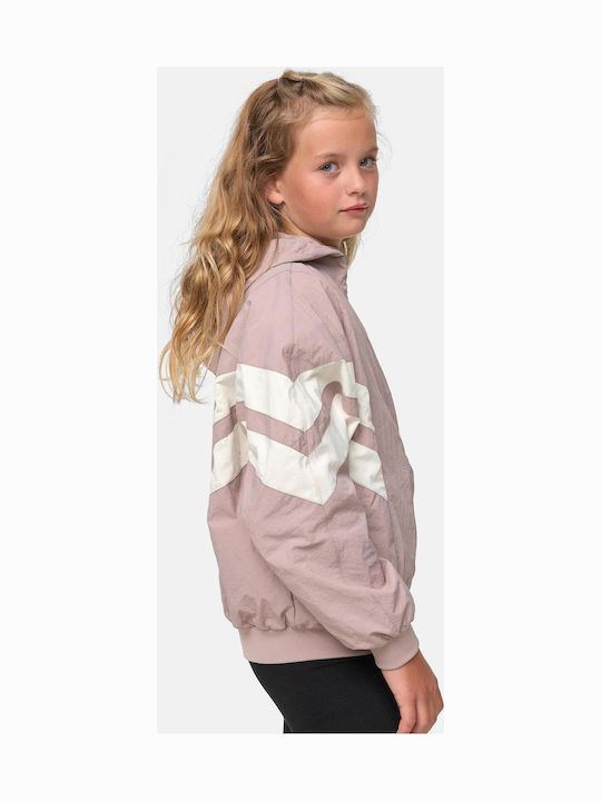 Kids' Casual Jacket Short with Hood Pink