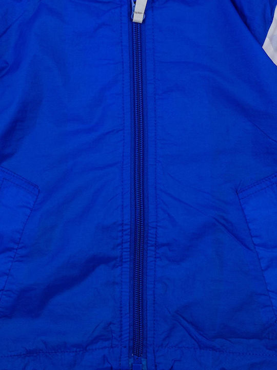 Kids' Casual Jacket Short Windproof with Hood Blue