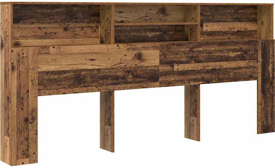 vidaXL Wooden Brown Bed Headboard 220cm