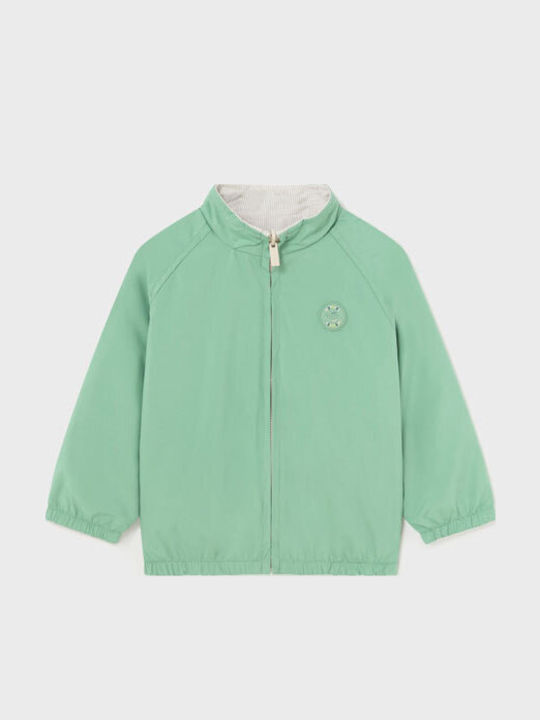 Kinder Freizeitjacke Winddicht Beidseitig Green