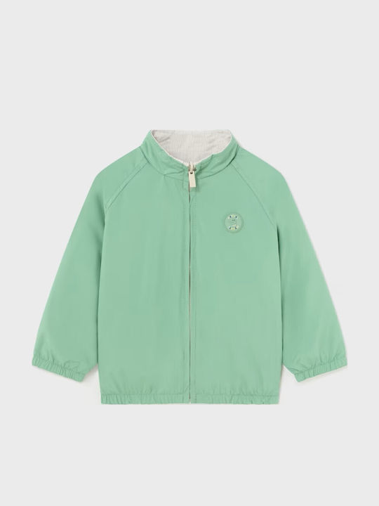 Kinder Freizeitjacke Winddicht Beidseitig Green