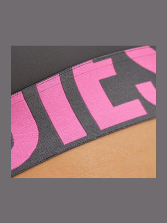 Women's Long Sleeve Crop Top Grey