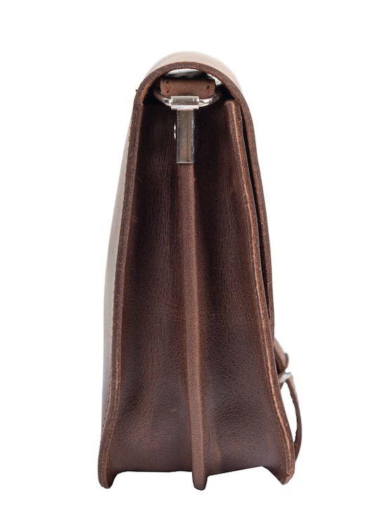 By -leather Leather Women's Bag Shoulder Brown