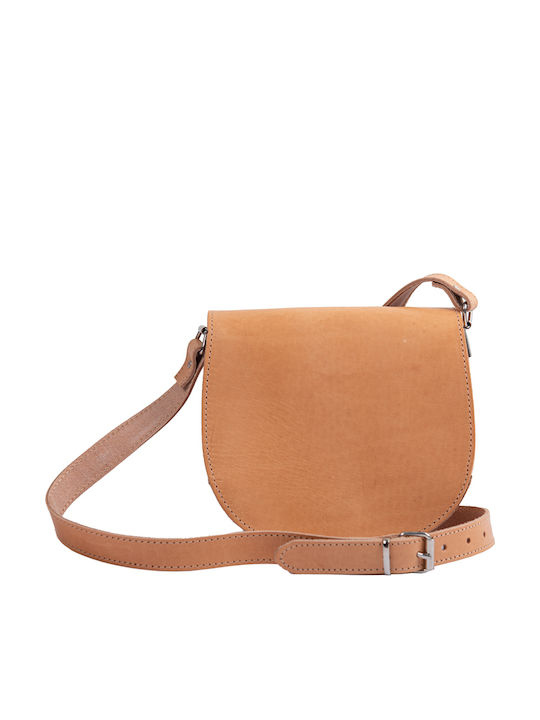 By -leather Leather Women's Bag Shoulder Beige