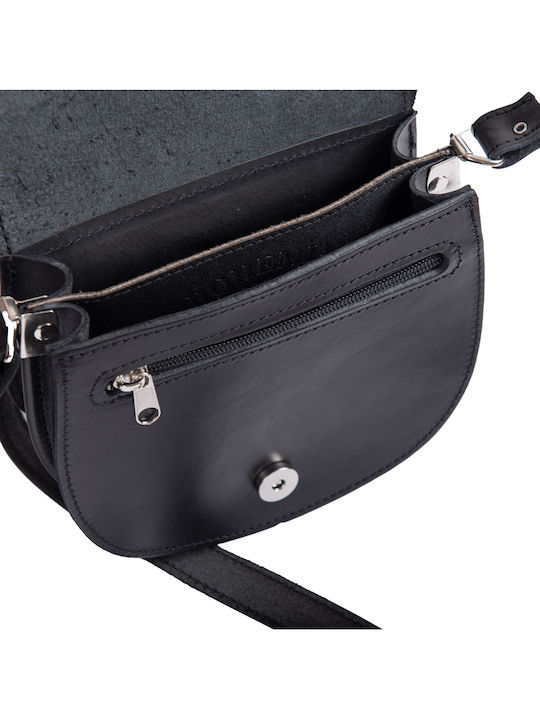 By -leather Leather Women's Bag Shoulder Black