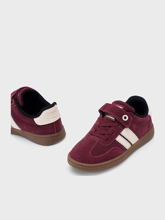 Casual Kinder Sneakers mit Klettverschluss Burgundisch