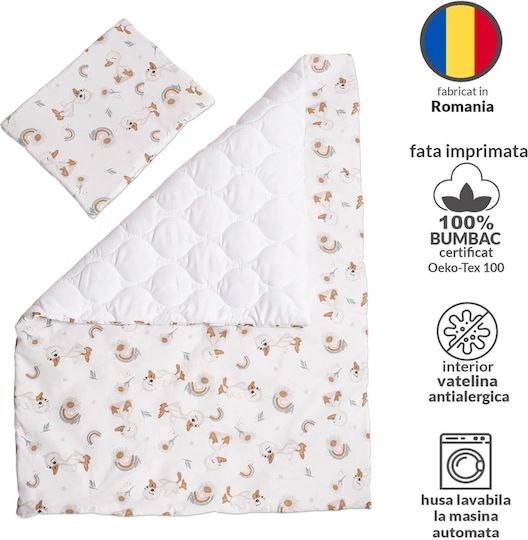 Kidizi Set Pentru Patut Alb 5buc piese