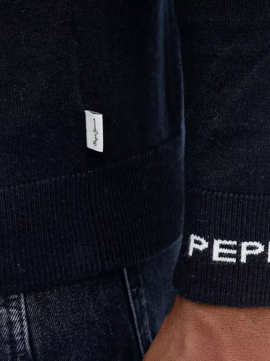 Πουλόβερ Μακρυμάνικο Μπλε Σκούρο