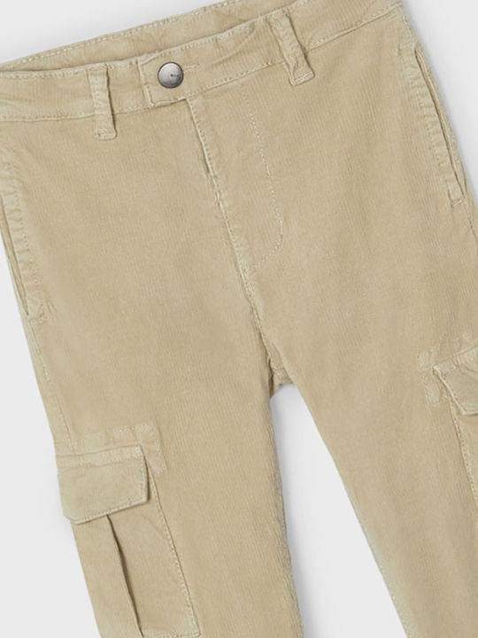 Pantaloni Cargo din Catifea pentru Copii MUSTAARDI