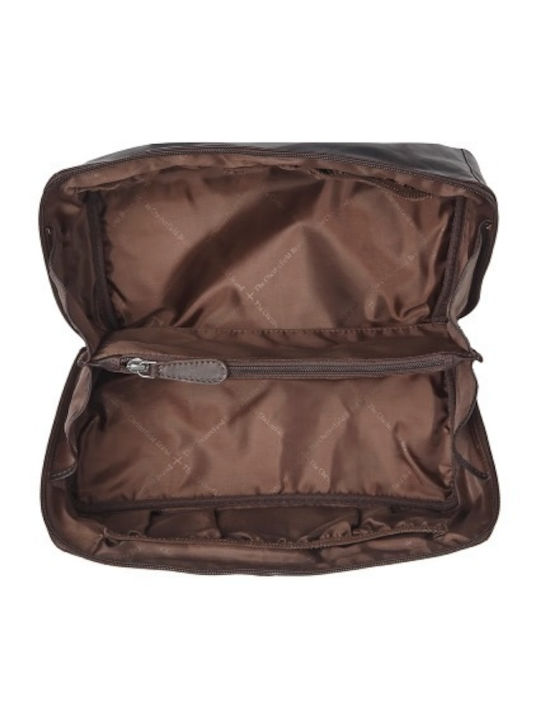 Leather Travel Toiletry Bag Chesterfield Brand C08.054201 Brown
