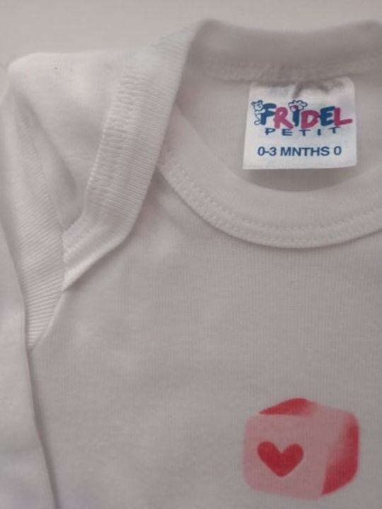 Fridel Petit Langärmliges White - Pink