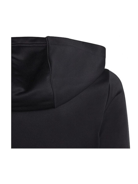 Athletic Kids Cardigan with Hood Black Aeroready 3-Stripes
