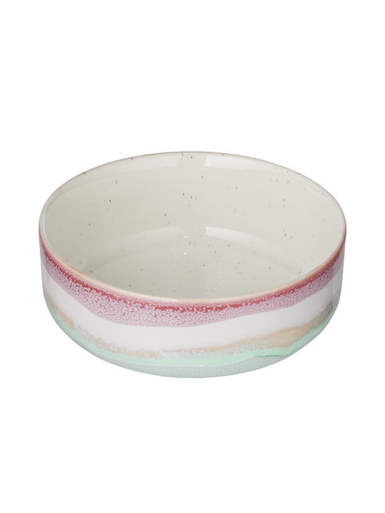 Butlers Serving Bowl Round Ceramic Green
