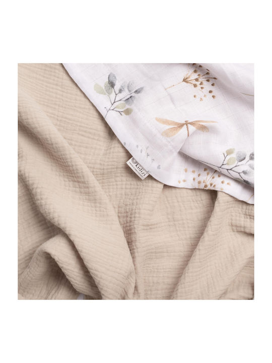 Kidizi Blanket Nursery Swaddling Blankets Cotton Beige 110x75cm