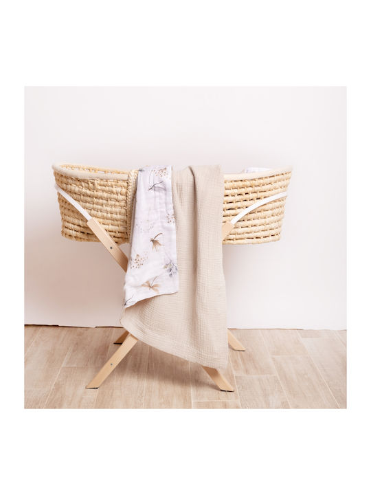 Kidizi Blanket Nursery Swaddling Blankets Cotton Beige 110x75cm
