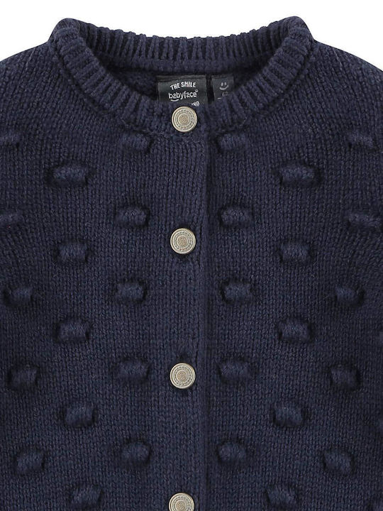 Kids Cardigan Cotton Blue