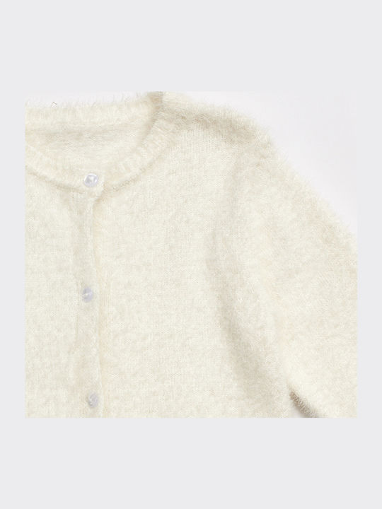 Kids Cardigan Knitted Ecru