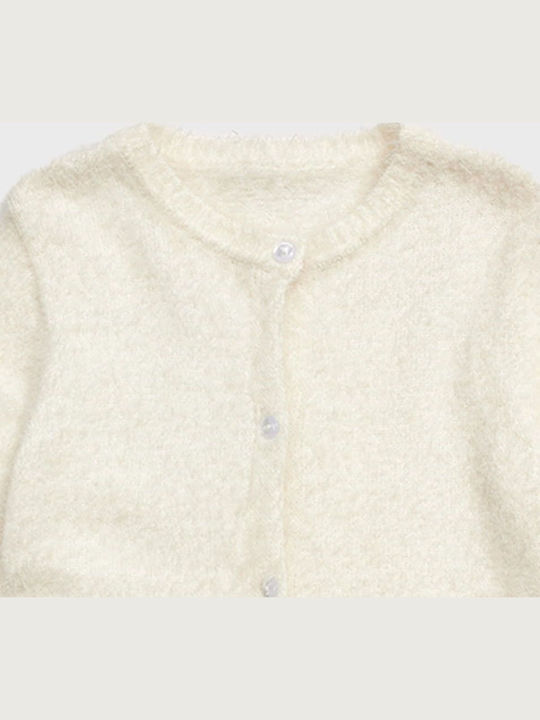 Kids Cardigan Knitted Ecru