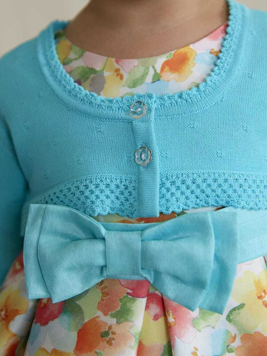 Kinderstrickjacke Gestrickt Türkis