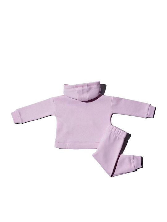 Kids Sweatpants Set Pink 2pcs
