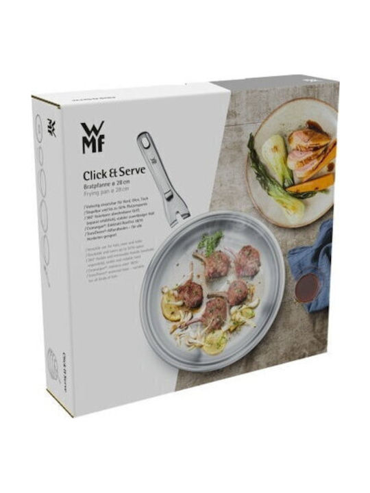 WMF Click&serve Edelstahlpfanne 28cm