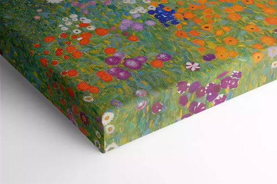 Gustav Klimt Flower Garden Painting on Canvas 65x65cm