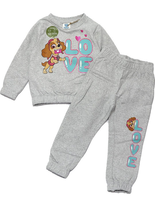 Kids Sweatpants Set Grey 2pcs