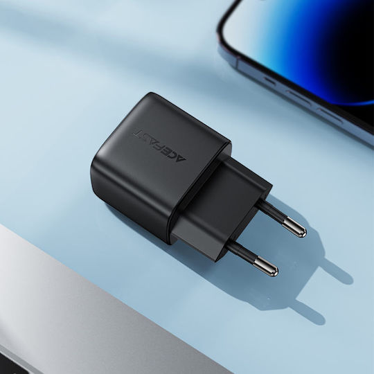 Acefast Wireless Charger GaN With USB-A Output Port And USB-C Output Port 35W Power Delivery Black A116