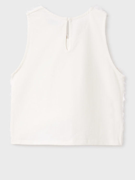 Kids' Shirt Sleeveless Ecru