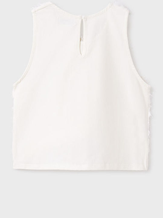 Kids' Shirt Sleeveless Ecru