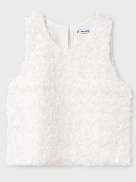 Kids' Shirt Sleeveless Ecru