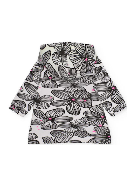 Παιδικό Φόρεμα Φούτερ Μακρυμάνικο Floral White