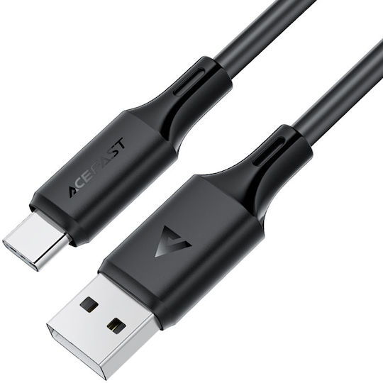 Hoco USB 2.0 Kabel USB-C männlich - USB-A 18W Schwarz 1.2m (C17-04)