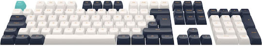 Keycaps Mechanical Keyboard Dark Project Navy Blue Ansi Iso