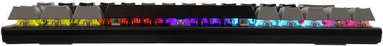 White Shark WAKIZASHI 2 Гейминг Механична Клавиатура 60% с Синьо по поръчка суичове и RGB подсветка (Английски US) Grey/Black