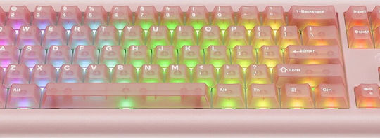 Havit KB896L Gaming Mechanical Keyboard with RGB lighting (English US) Pink