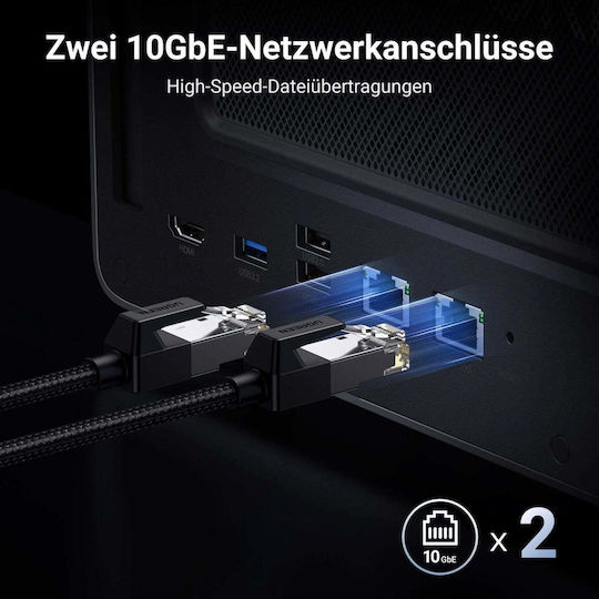 Ugreen DXP8800 Plus NAS Tower με 8 θέσεις για SSD και 2 θύρες Ethernet