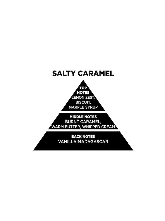 Themagio Lumânare Aromatică Din Soia Salty Caramel 200gr Capac Din Lemn 77216