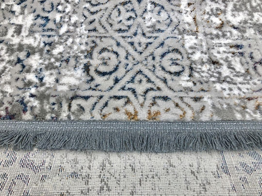 Koulis Carpets Covor Rectangular cu franjuri Gri