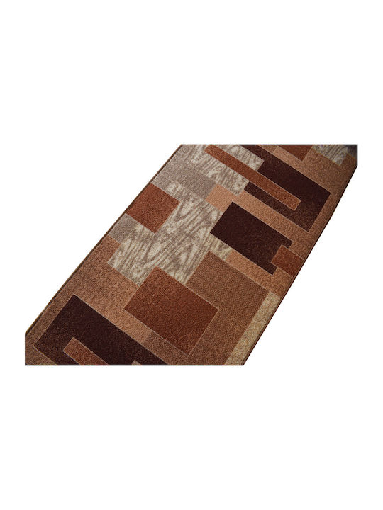 Sakalidis Luxe 894-1 Non-Slip Brown Living Room Rug by the Meter