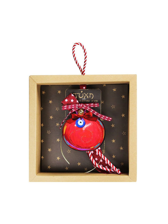 Synchronia Suspendata Amulet Ochi din Lemn 18cm 1buc