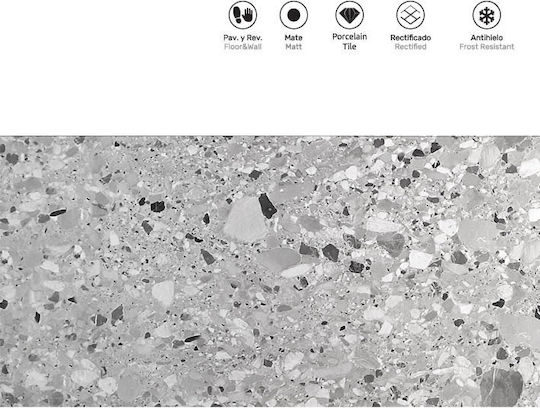 LV Granito Fliese Boden / Wand Innenbereich 120x60cm Grey