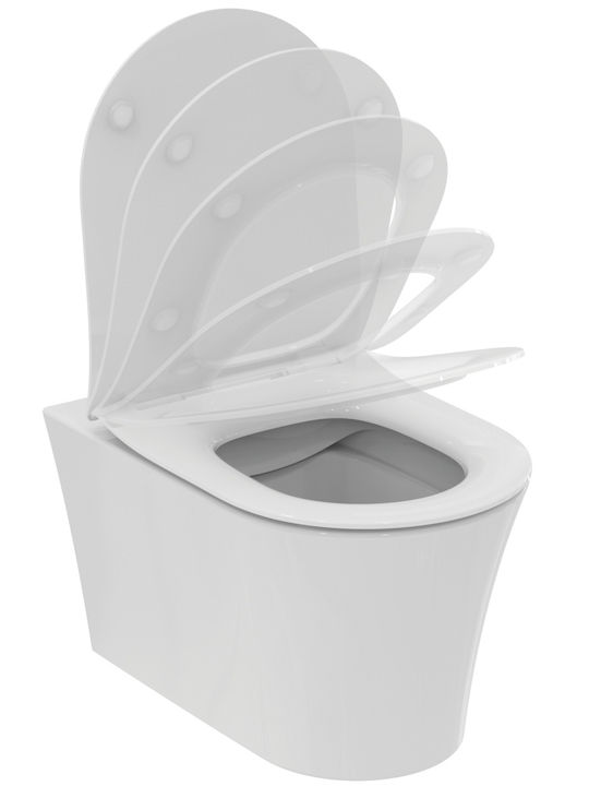 Ideal Standard Λεκάνη Κρεμαστή με Κάλυμμα Soft Close Λευκή