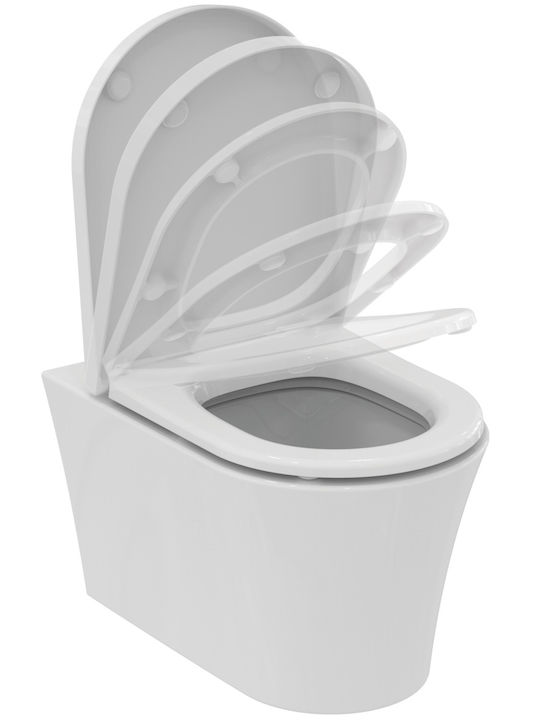 Ideal Standard Λεκάνη Κρεμαστή με Κάλυμμα Soft Close Λευκή