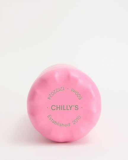 Chilly's Original Series Monochrome Бутилка Термос Неръждаема Стомана Без BPA 500ml All Pink